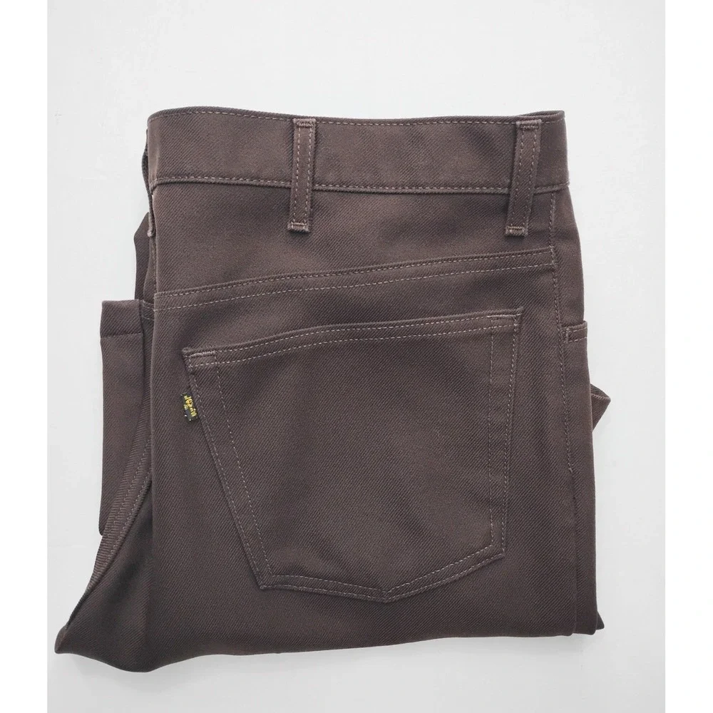 Levis 517 Boot Cut Pants Mens 42x28 Brown 90s Trousers polyester